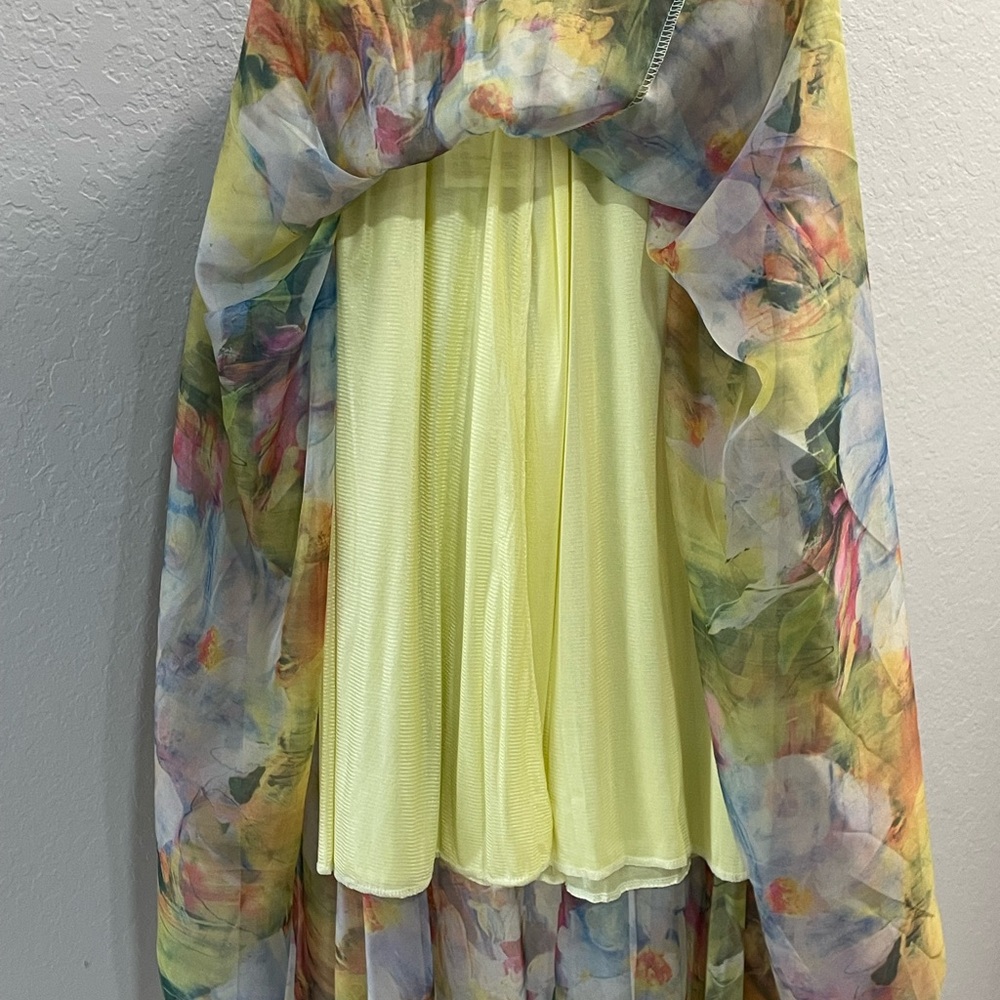 Woman’s Chiffon Floral Multicolor Maxi Skirt- US M - Picture 4 of 9